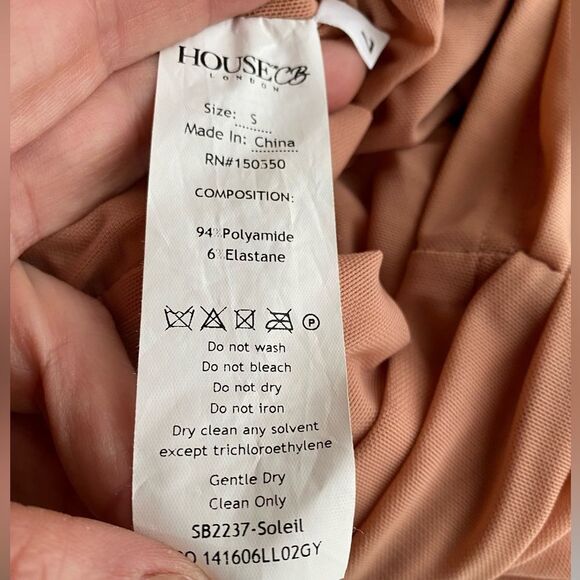 House of CB short dress long sleeve soleil color size small - Picture 6 of 9